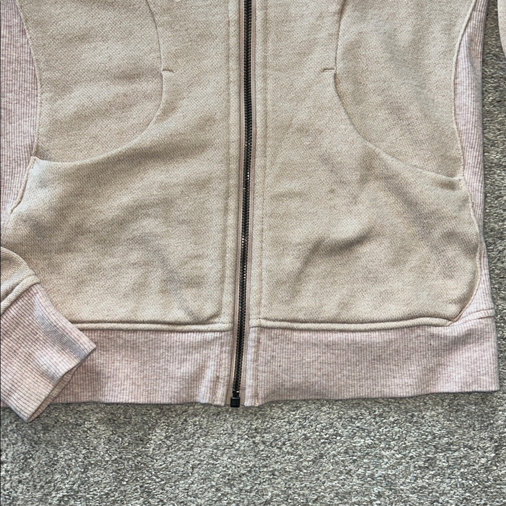 Lululemon Oatmeal color Hooded Zip-Up Hoodie/Jacket - Picture 5 of 9